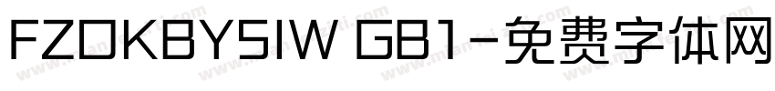 FZOKBYSIW GB1字体转换